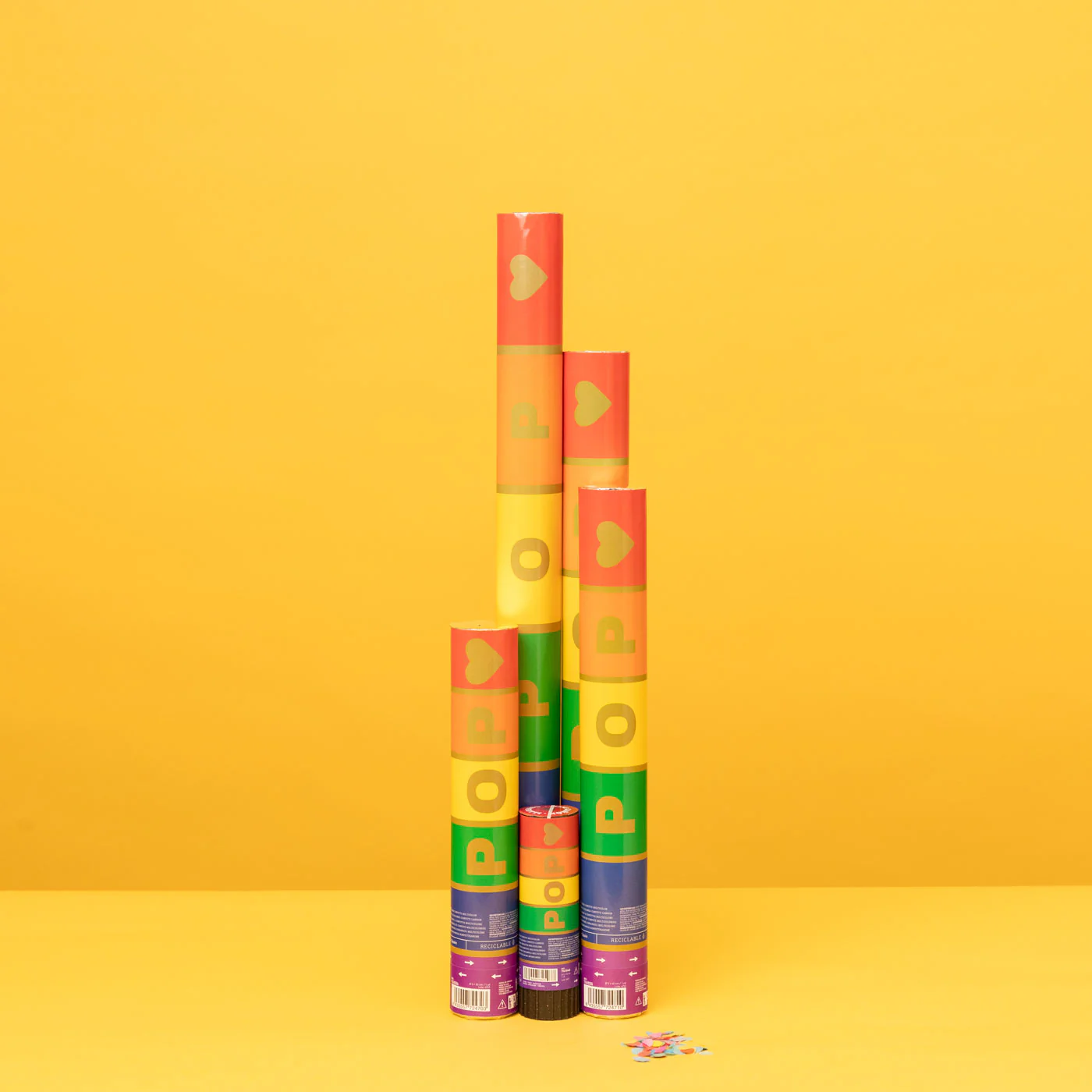Cañón Confeti 50 cm Biodegradable Multicolor - Imagen 2