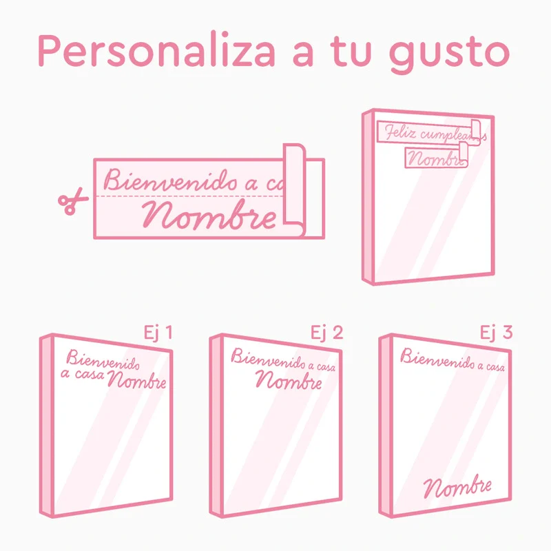 Vinilo Personalizado Bienvenida a Casa Espejo Oro - Imagen 4