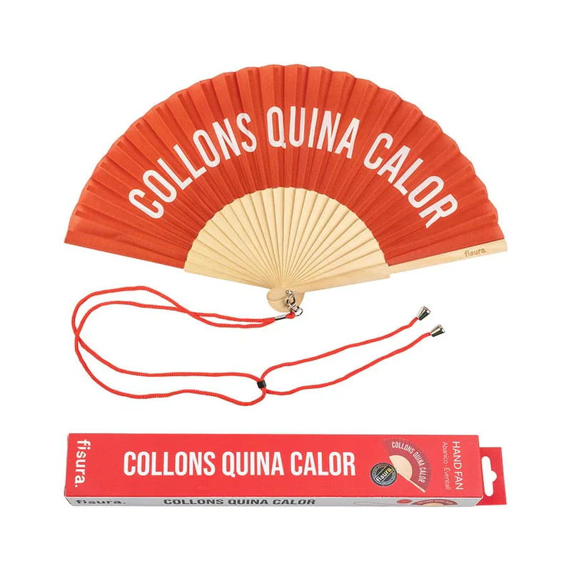 Abanico "Collons quina calor"